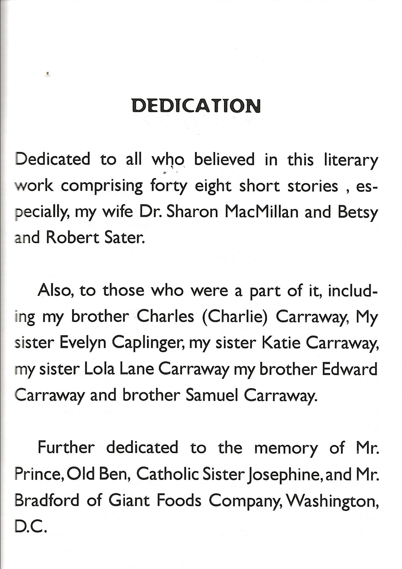 Shae Off Dust Dedication