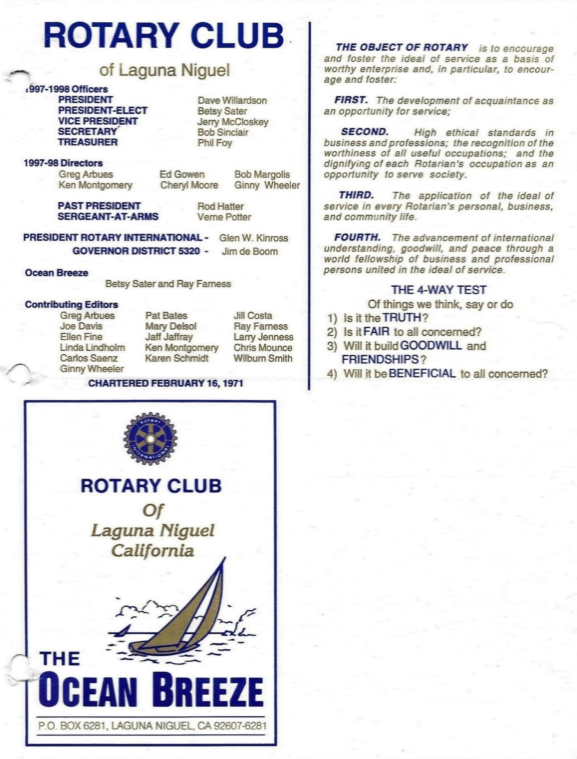 Rotary Newsletter